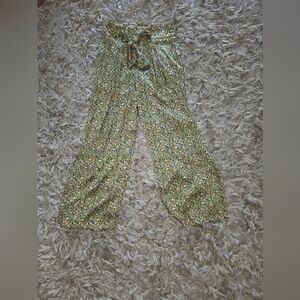 Floral Wide-Leg Pants